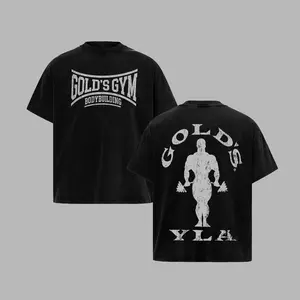 Gold's Gym YLA Bodybuilding Unisex T-Shirt 100% Heavy Cotton Workout Tee Men's Sport Outfit Gym Muscle Training Shirt Gift for Man Crewneck Premium Fabric