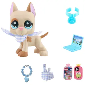 Mini Pet Shop Great Dane Multi Item Party Gift Pack,Great Dane Mini Cat Pets with Cute Accessories,Collectible Imagination for LPS Great Dane,Birthday Christmas Halloween Gift