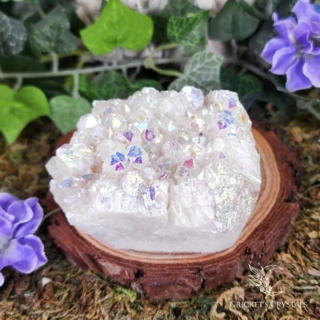 Angel Aura Quartz Crystal Cluster #1 for Relaxation and Healing