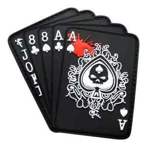 Ace of Spade Dead Man's Hand Hook 3D PVC Patch (PV2)