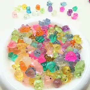 25 Piece Mini Glow Animal Models, Night Light Plastic Dolls for Fairy Garden, Micro Landscape, Dollhouse Decor, Various Animal Types