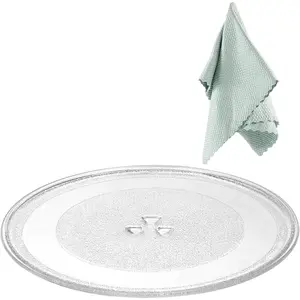 12" W10337247 Microwave Glass Turntable Plate Replacement for Whirlpool Microwave Glass Plate - Replace Microwave Glass Tray # W11367904 W10337247 AP6892124 - BY