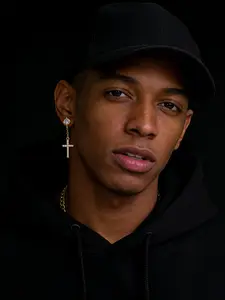 ICED CHICS Cross Zircon earrings, hip-hop Zircon earrings and accessories, Studded Cross Earrings, unisex, fashionable and trendy, enhance your temperament, street casual style, birthday gifts, Valentine's Day gifts, New Year gifts