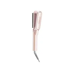TYMO Flipro 2-in-1 Straightening Comb and Iron - Champagne Pink