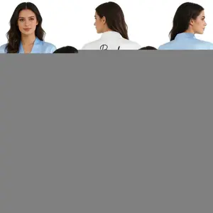 Personalized with Wedding Date for Bride Bridesmaid - Soft Robe for Women Best Gift for Bridal Party