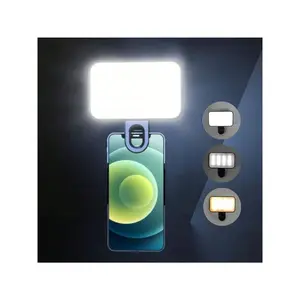 1pc Portable Selfie Light,LED Fill Light Selfie Light, luz para fotosClip-On Fill Light, Phone Selfie Lamp, For Mobile Phanes And Computers, Makeup, Zoom Conference, Live Streaming, Vlog, Perfect Selfies And Video Calls 250mAh