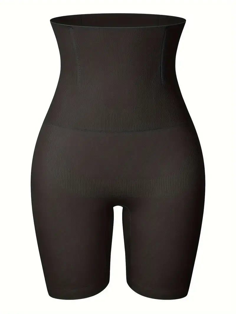 Women's Shapewear Shorts, High-Waist Seamless Boyshorts with Firm Tummy Control, Booty Lifter, and Thigh Slimmer for Everyday Wear, Smooth