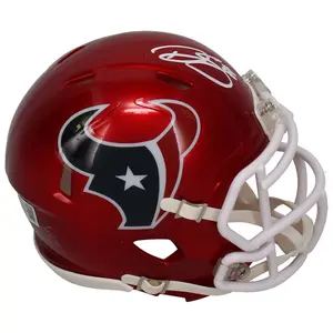 Dalton Schultz Autographed Texans (In White) Flash Speed Mini Helmet Beckett