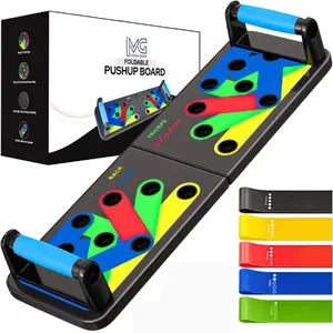 Push Up Board for Men & Women, Multi-Function Foldable Press Board, Muscle max Push Up Handles, Fitness Strength & Exercise Training Equipment