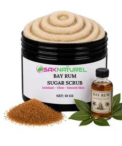 BAY RUM SUGAR SCRUB BODY SCRUB,  Brightening Sugar Scrub for glowing Skin, Body Scrubs & peels, body scrubs, sugar scrubs, Skin exfoliater, Skin Brightening, Carrot complexion, Asosi Papaya Carrot