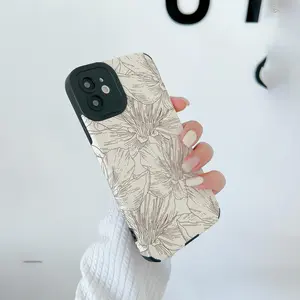 Floral Pattern Phone Case, Anti-fall Phone Protector Cover, Shockproof Phone Protective Case Compatible with iPhone 16 15 14 13 12 11 Series