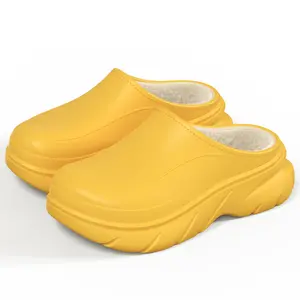 YASSIA Unisex Waterproof Fleece Lined Clogs Outdoor Non-Slip Slipper for Winter EVA Shell Cozy Walking Shoes on Cloud Women's Shoes