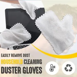 30pcs Microfiber Dust Removal Gloves – Multi-purpose, suitable for both wet and dry use, lightweight cloth gloves for easy dust removal. Ideal for use in kitchens, living rooms, bedrooms, cars, furniture, and window cleaning.