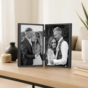Americanflat Hinged Picture Frame | Classic, Modern Molding | Shatter-Resistant Glass