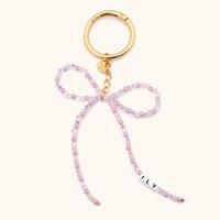 ILY Beaded Bow Bag Charm