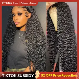 West Kiss Ready Go Glueless Deep Wave 7x4 Closure Wig Human Hair Pre Cut Lace 7x5 Closure Wig Pre Bleached PrePlucked 13x4 Lace Front Wig FebruaryFaves