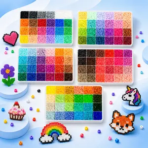 DIY Pixel Art Beads Kit 47,000+ Pieces with Tools and Refill Beads, Creative Handmade Craft Set for Kids, Teens, and Adults, Fun Graduation or Birthday Gift