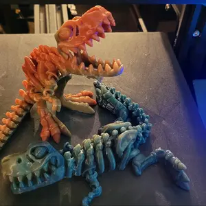 3D Printed Articulating T-Rex Dinosaur