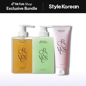 [GROWUS] Hair Therapy Trio - Algae Therapy Shampoo 500ml / Sea Salt Therapy Shampoo 500ml / Damage Therapy Hair Treatment EX 220g