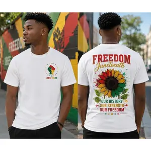 Juneteenth Freedom Shirt, Emancipation Day T-Shirt, Freedom Sunflower Shirt, Juneteenth 1865 Graphic Tee, African American Pride Shirt