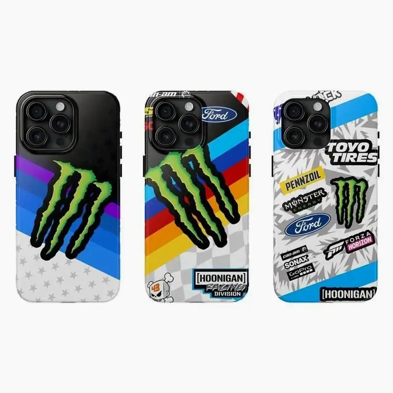 Monster Energy Toyo Tires Hoonigan Rugged Phone Case - Stylish design, durable protective case for iPhone 17/16/15/14/13/12/11 Pro Max/Plus and Samsung Galaxy S23FE/22/23/24/25