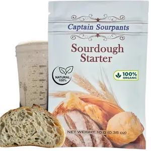 Mature Sourdough Starter Culture – Active and Mature Dehydrated Sourdough Starter for Delicious Homemade Sourdough Bread – All-Natural and Organic - Beginner Friendly, Fast reactivation and Expert Support