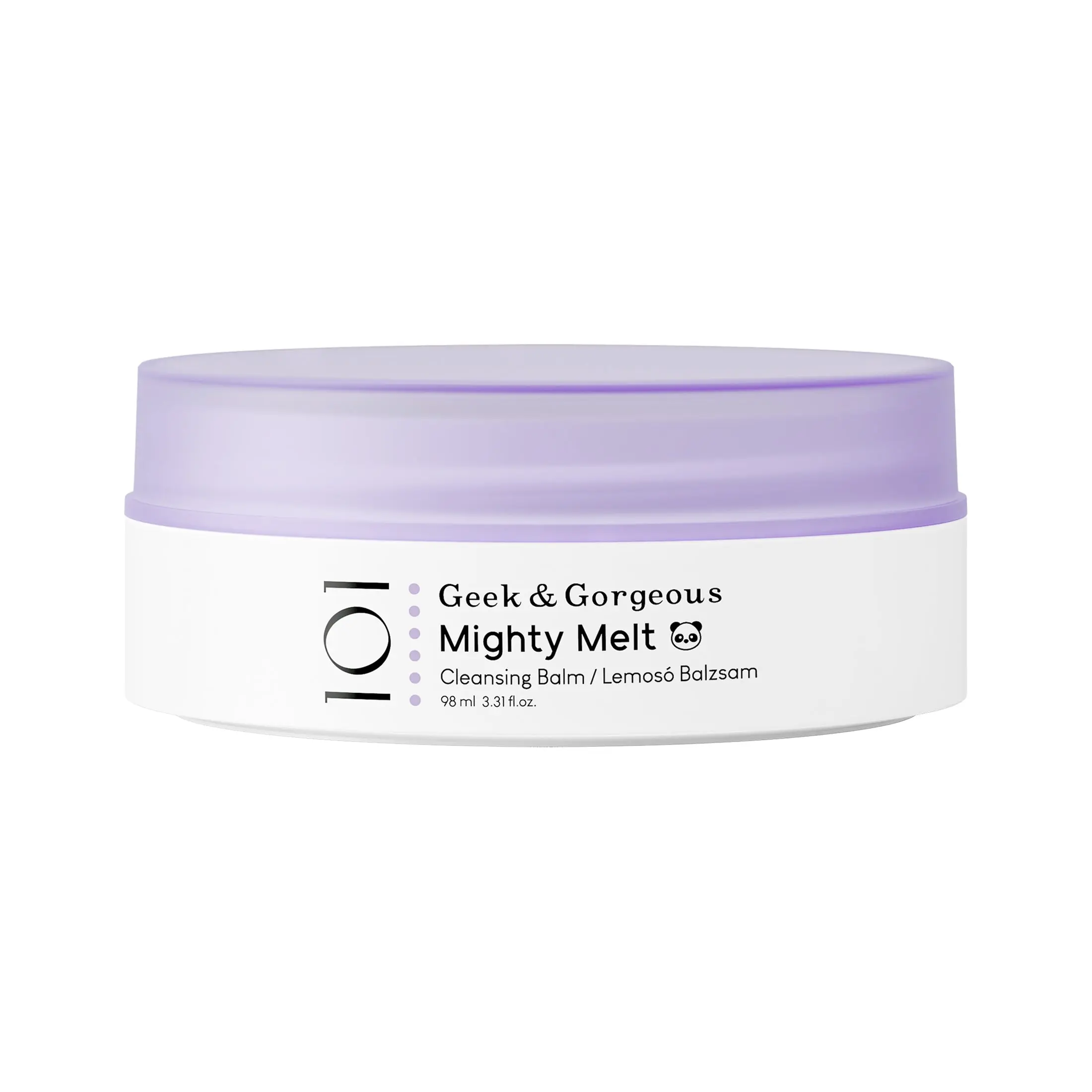 GEEK & GORGEOUS Mighty Melt Cleansing Balm - Vegan, Gluten Free & Fragrance Free Cleanser, Melts Waterproof Makeup & Sunscreen, 3.3 oz (98 ml)
