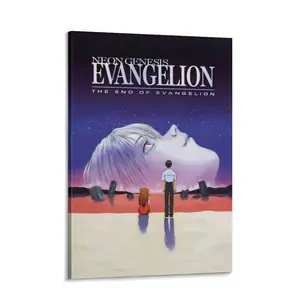 Neon Genesis Evangelion The End of Evangelion Movie Poster Print, Canvas Wall Art, Room Decor,Wall Art