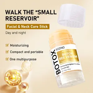 ROZINO Botox Bee Venom Advanced Facial & Neck Care Stick - Moisturize & Tighten Skin - 40g/1.41oz - Compact Portable One Multipurpose Day Night Product