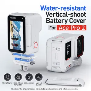 Insta360 Ace Pro 2 Waterproof Vertical Battery Cover, Action Camera, Sports Camera Accessories, Durable Design, Perfect for Outdoor Use