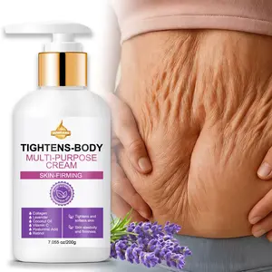 Multi-Purpose Body Firming Cream Retinol Lavender Hyaluronic Acid 200g Large Capacity, Tighten Skin, Improve Elasticity, Full-Body Use, Ab Thigh Arm Care, Moisturizing Balm