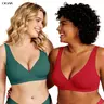 OEAK Womens Deep V Jelly Bras Wireless Comfortable Bra No Underwire Tshirt Push Up Bralettes Plunge Seamless Bra