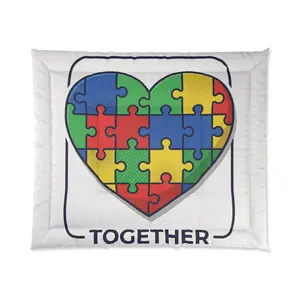 Autism Awareness Comforter — 'Together' Quilt-Style Bedspread
