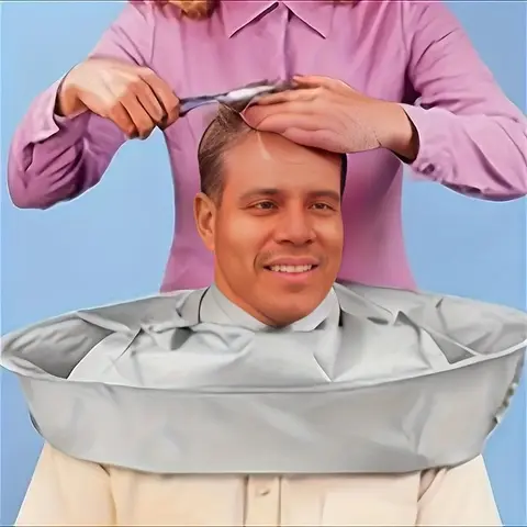 Haircut Hairdressing Cape for Salon & Barber Shop, Professional Hair Styling Tool for Men, Ideal Hair Apron & Cape for Hair Styling and Beard Trimming, Beard Care Accessories