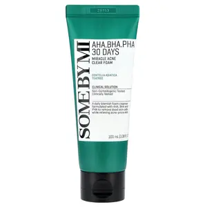SOME BY MI AHA, BHA, PHA 30 Days Miracle Acne Clear Foam, 3.38 fl oz (100 ml)