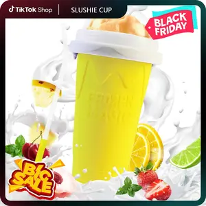 250ML Slushy Cup, Magic Quick Frozen Slushie Maker Cup Cooling Cup Squeeze Cup Slushie Maker, Homemade Milk Shake Ice Cream Maker Turn any Drinks into Slushie