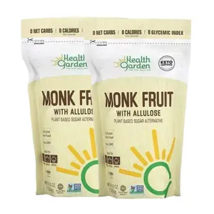 Health Garden Monk Fruit Allulose Sweetener 1 lb bag Pack of 2 Pure Allulose Keto Sweetener Keto Sweetener