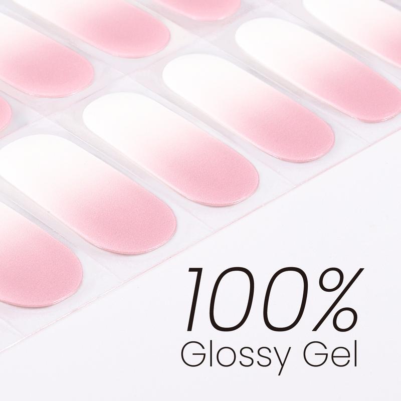 Semi Cured Gel Nail Strips | UV Light Required | Salon-Quality Finish | Easy Apply & Long-Lasting Wear