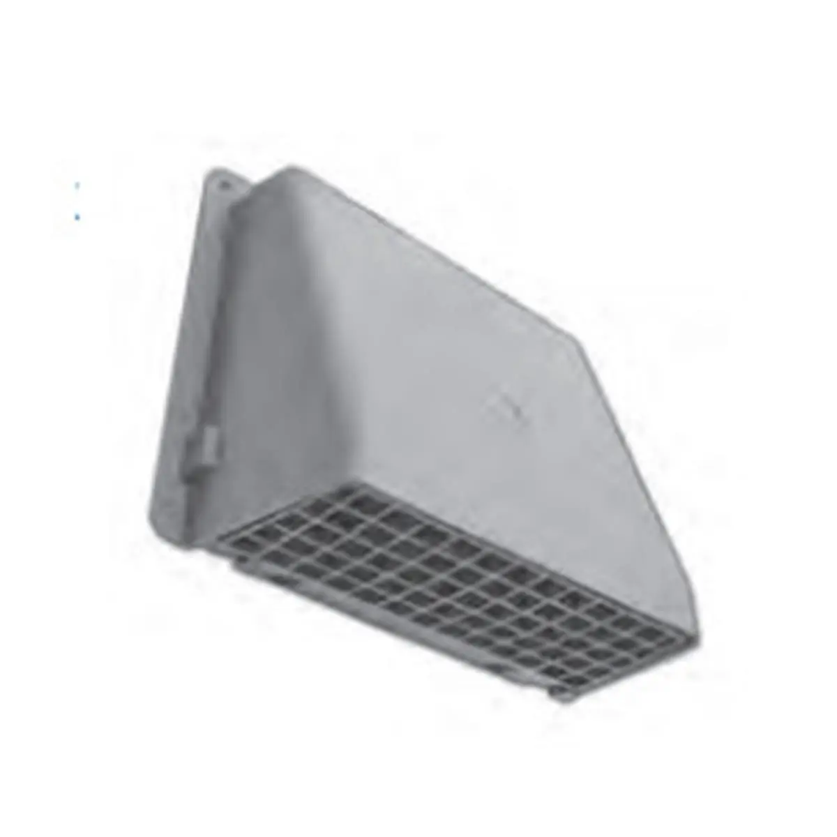 Lambro 351W 6 in. White Plastic Rectangular Wall Vent, Household Appliance Part, Home Accessory