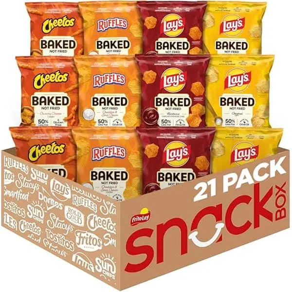 Frito-Lay Baked Variety Pack 0.875 Ounce Snack Bags Pack of 21 Includes ...