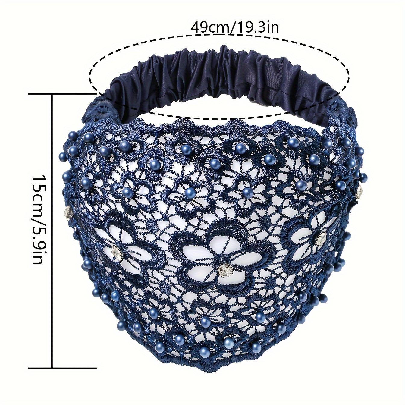 6Pcs Vintage Ethnic Floral Bead Lace Headband with Wide Edges, Fashionable Hair Accessories, Bohemian Casual Hair Accessories, Suitable for Various Occasions, Christmas, Thanksgiving, New Year Gifts