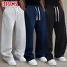 3pcs Men’s autumn/winter knit long pants, comfortable and warm (available in 3 pcs, 2 pcs, and single item).