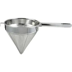 China cap strainer 8inch diameter fine mesh medium stainless steel
