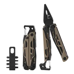 23-in-1 Multitool Pliers - Multi tool Pocket Knife with Screwdriver, Saw, Wire Stripper, Can Opener, File, 4mm Hex Wrench, Survival Gear for Hunting and Camping with Nylon Sheath