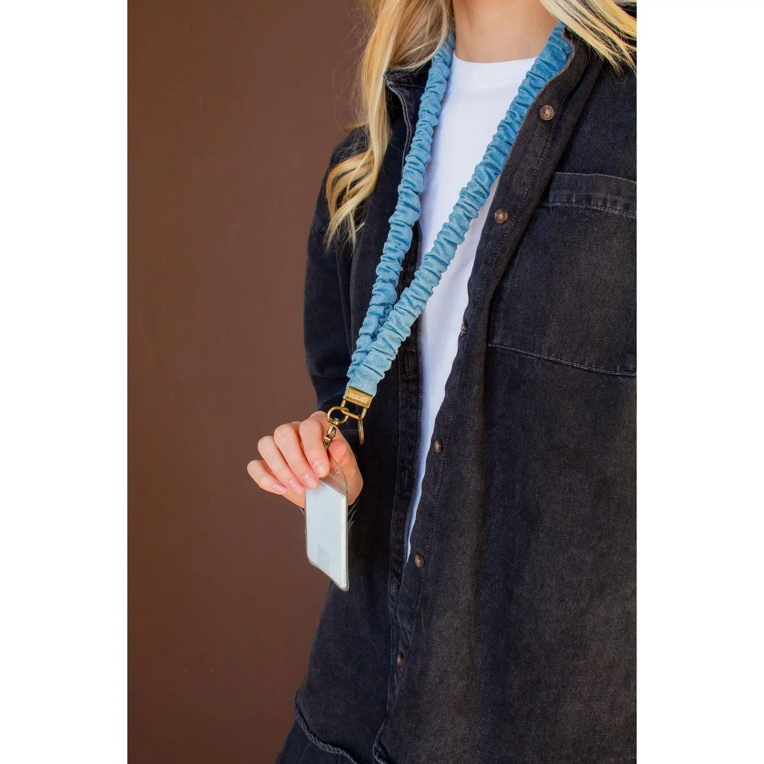 Baby Blue Jean Lanyard Baby Blue Jean Lanyard
