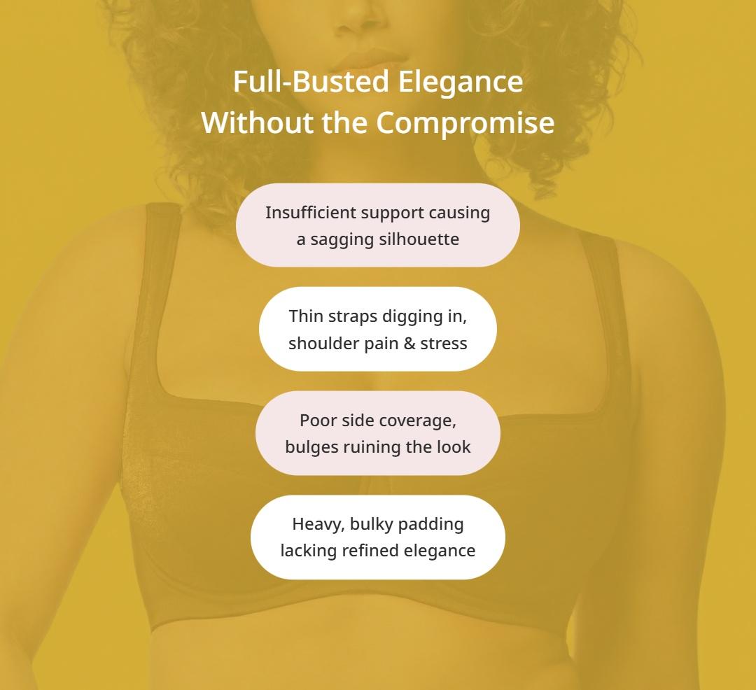 HSIA Starry Night Plus Size Glass-Shimmer Fabric Mesh 4mm Lightly Padded Balconette Bra Wide Straps Lifting Support Underwire Bra High Side Coverage Natural Push Up Effect Sexy Demi Low Cut T Seam Structure SpringStatements