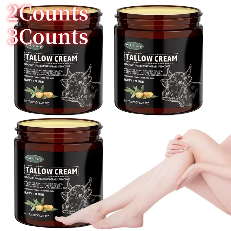Moisturizing Lightweight Beef Tallow & Honey Balm for Face, Whipped Beef Tallow Deeply Moisturizing Moisturizer for Face & Body, Hydrating Body Blend, Hand Restore Cream, Hydrating Body Creams, Moisture Balance, Hydrate Moisturizing