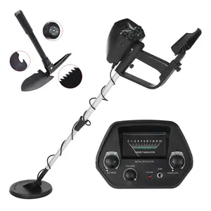 Metal Detector for Adults with Sand Scoop Adjustable Handle for Beach Backyard for Treasure（Batteries not included）