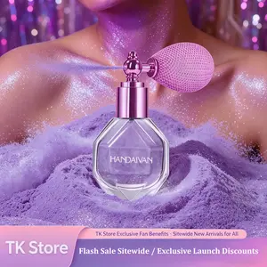 Handaivan Diamond Shimmer Highlighter Spray - All-Purpose Makeup Powder with Glitter Finish, Radiant Glow for Face, Body, Hair, Ideal for Music Festivals