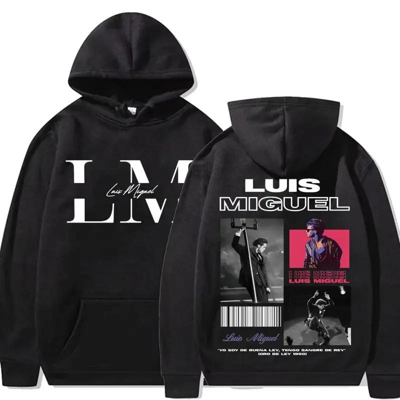 Luis Miguel Graphic Hoodie, Vintage Music Fan Hoodie for Men Women, Classic Cotton Blend Concert Style Gift
